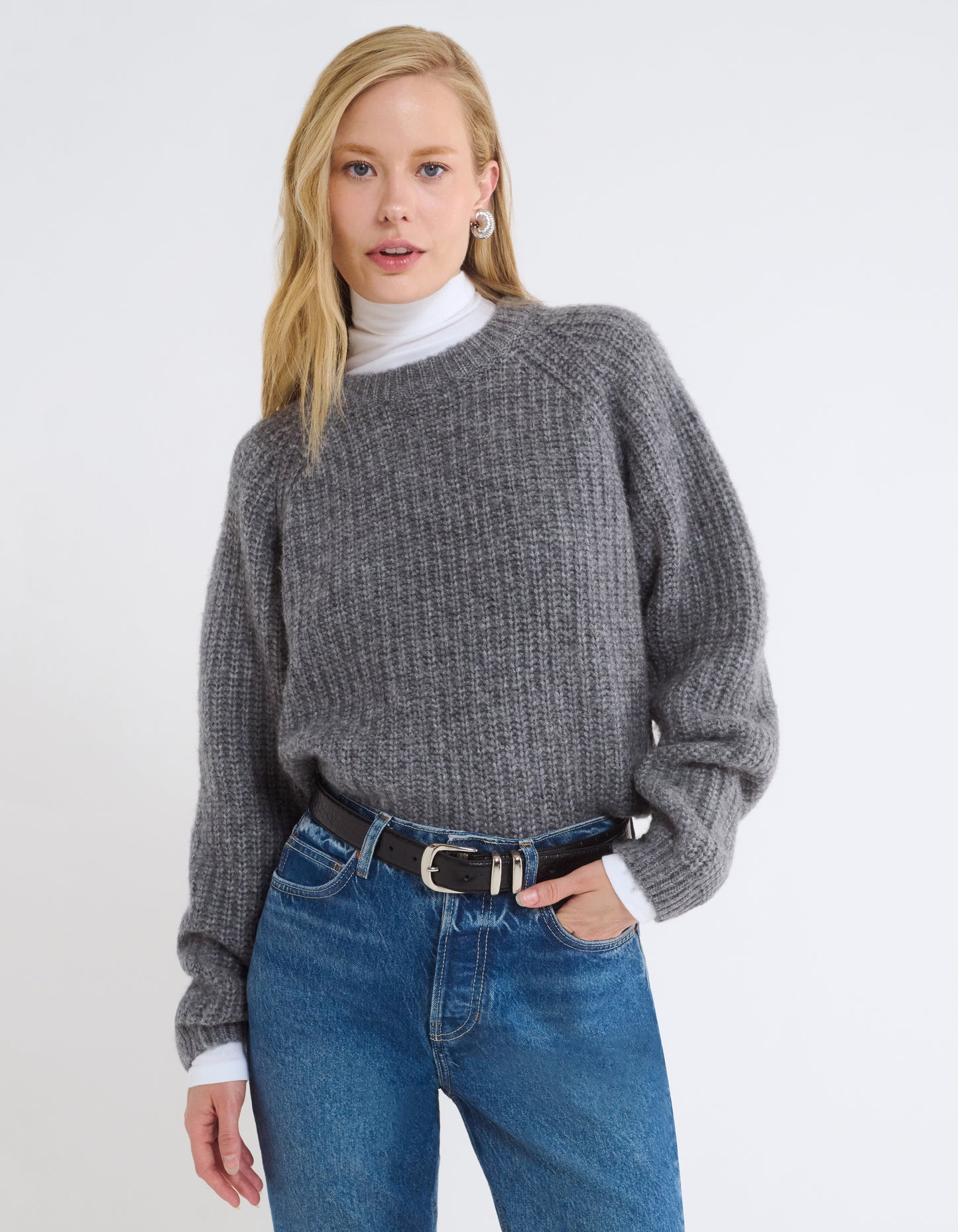 Fisherman Sweater | Heather Gray