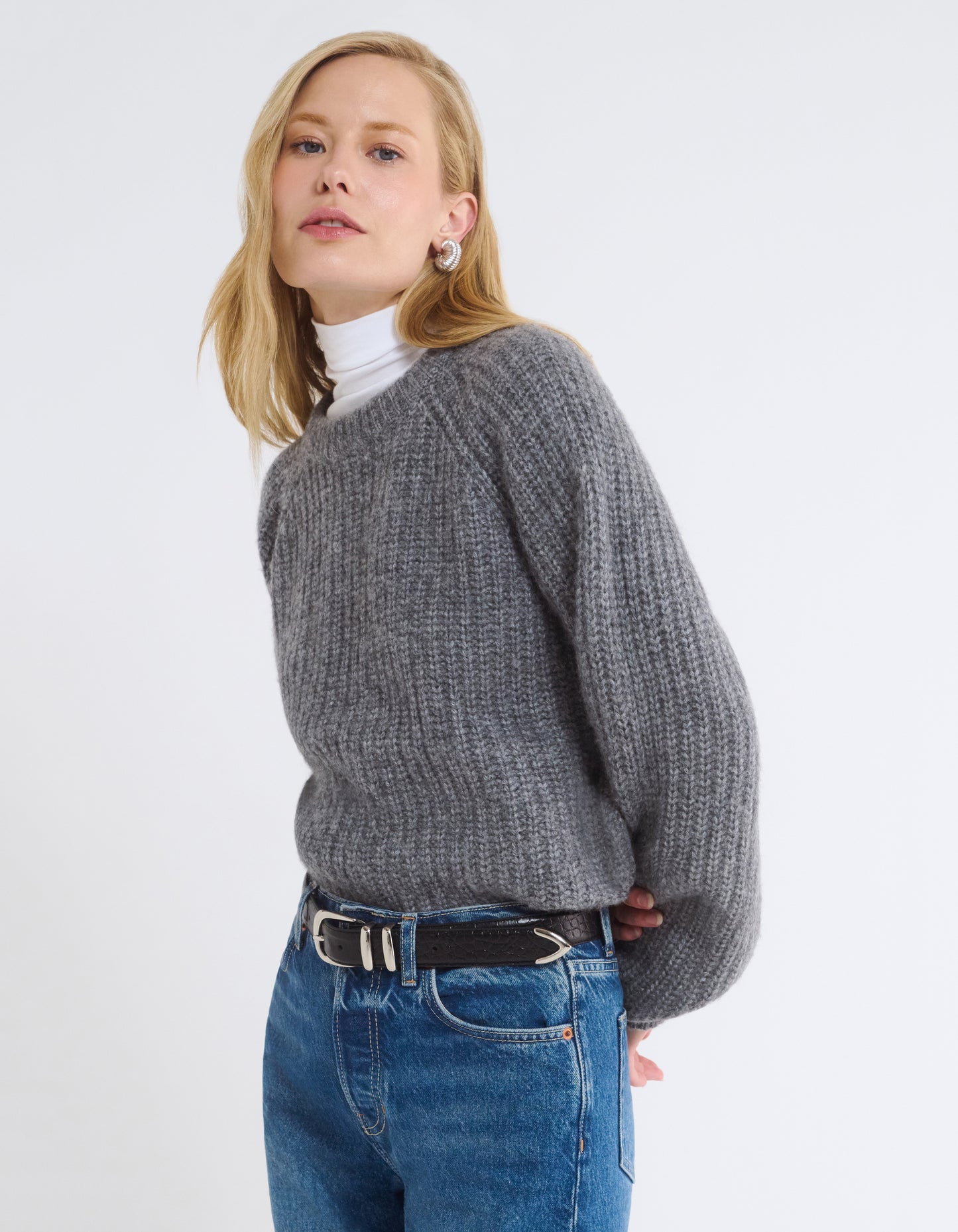 Fisherman Sweater | Heather Gray