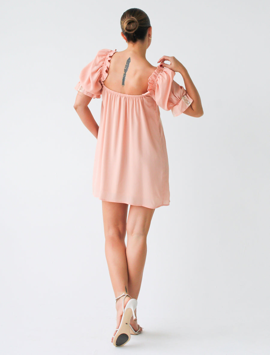 Heirloom Mini Dress | Peach Nectar