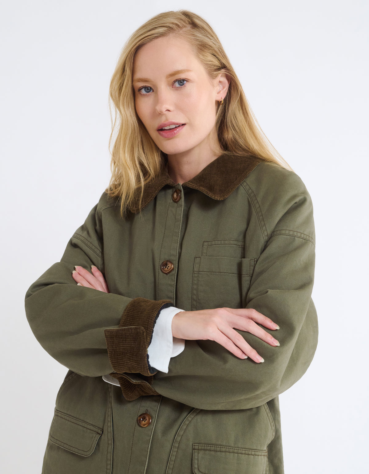 Homestead Barn Jacket with corduroy collar and sleeve trim 