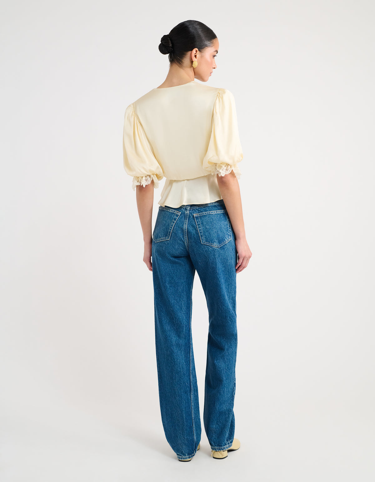 Honey Blouse in Custard