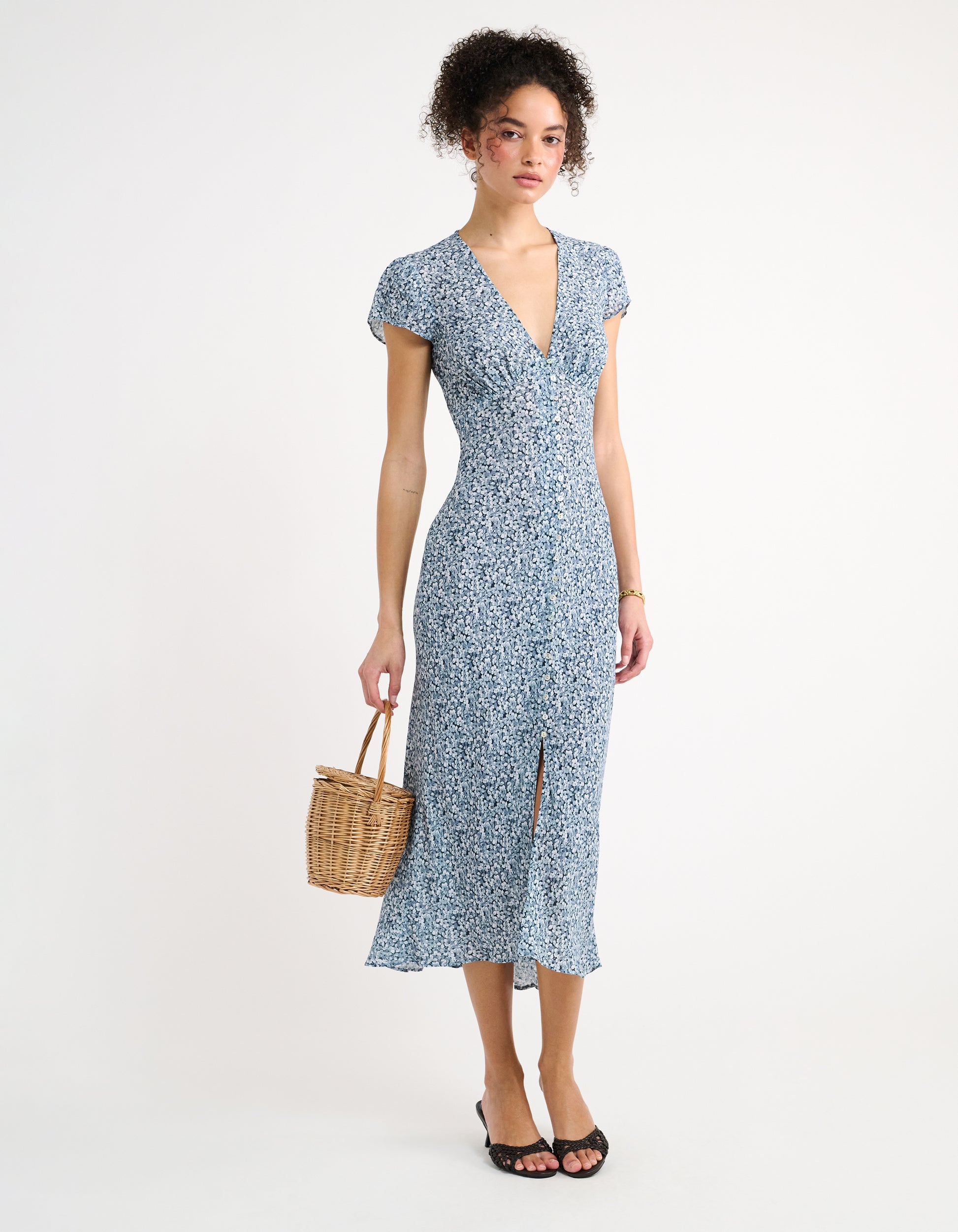 Indio Midi Dress in Everest Floral | Shop Women's Casual Dresses Rumored Indio Midi Dress in Everest Floral | Shop Women's Casual Dresses Rumored