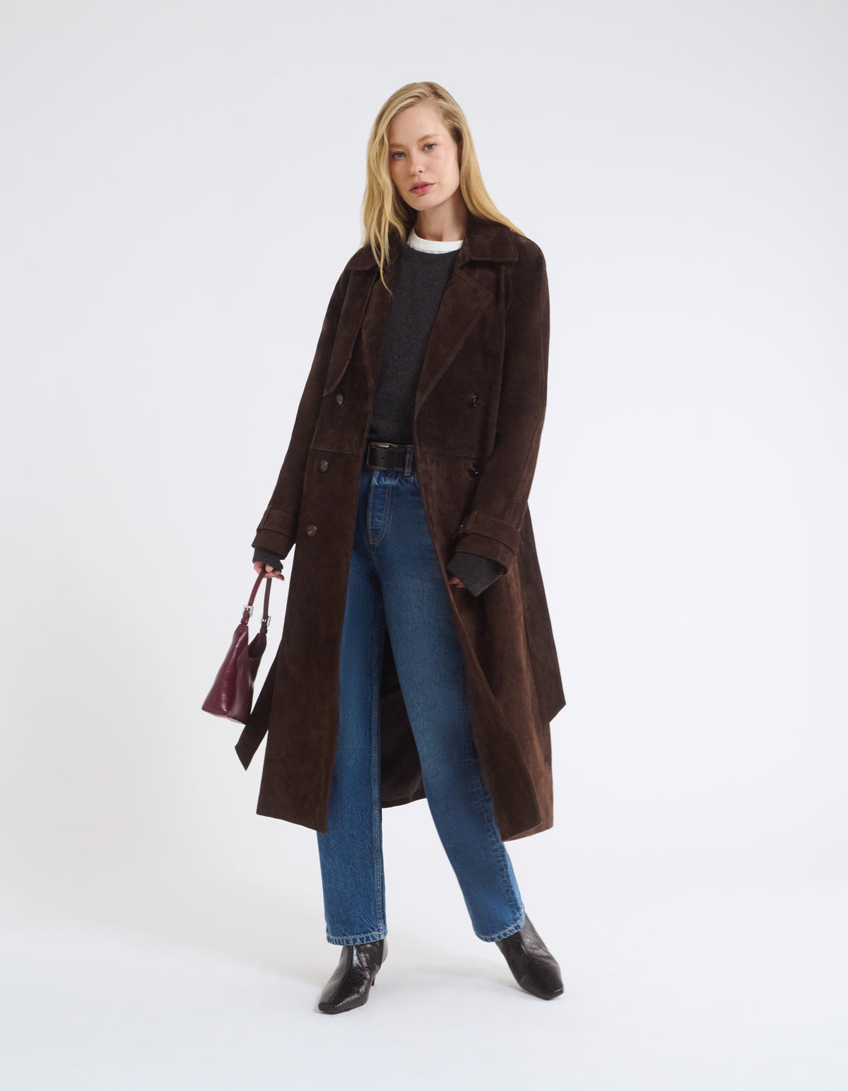 Kennedy Trench | Espresso Suede