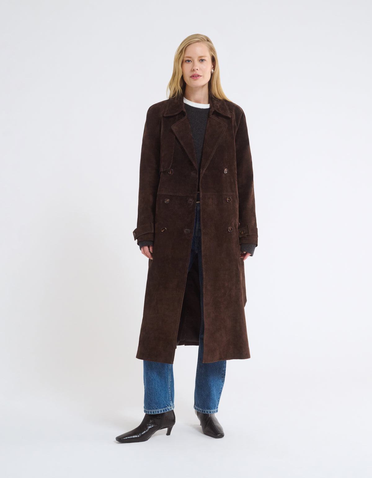Kennedy Trench | Espresso Suede