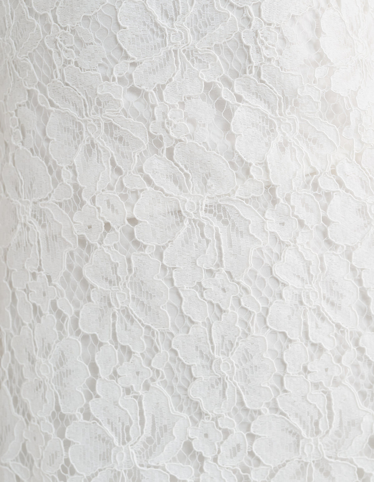 White floral lace up close