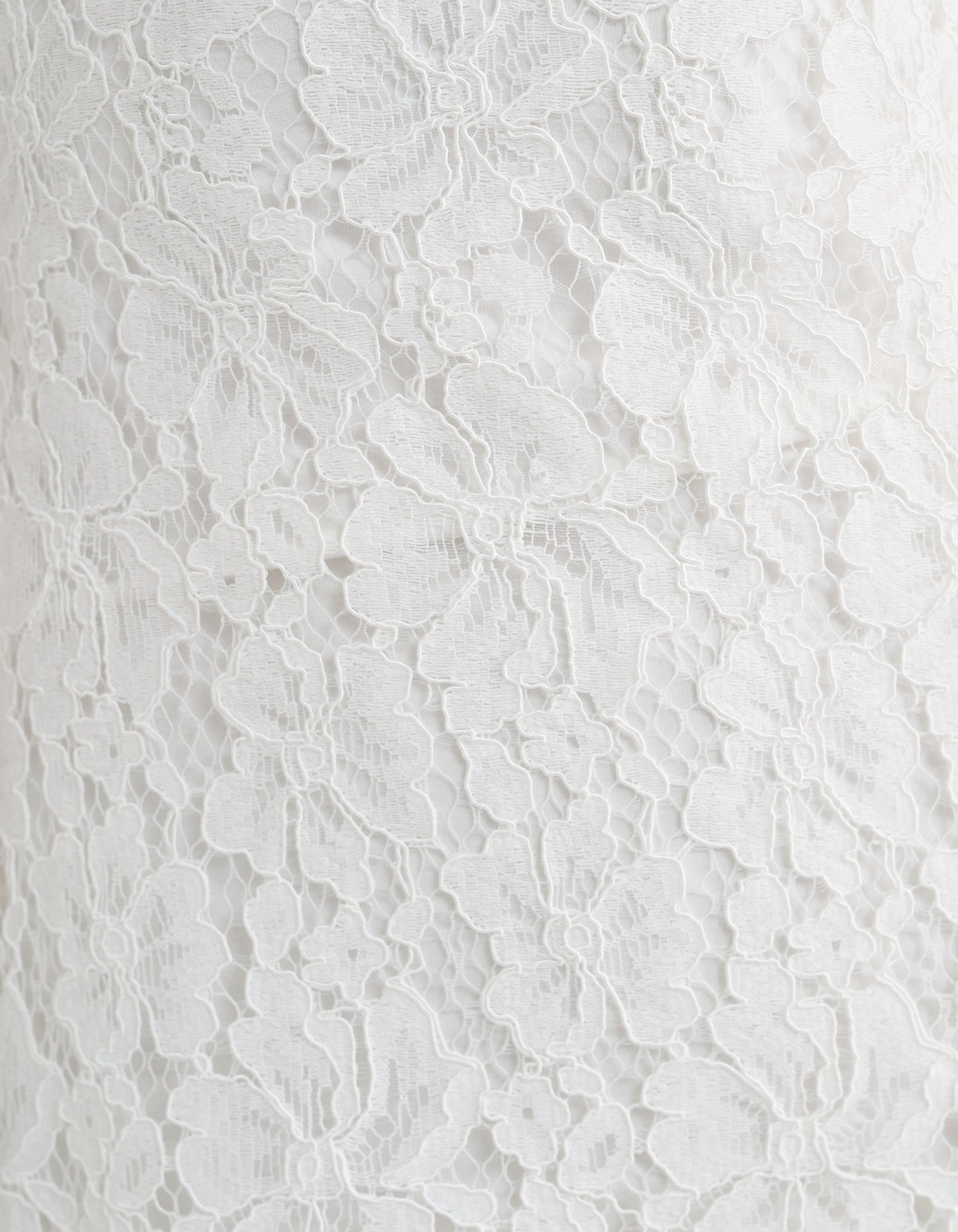 White floral lace up close