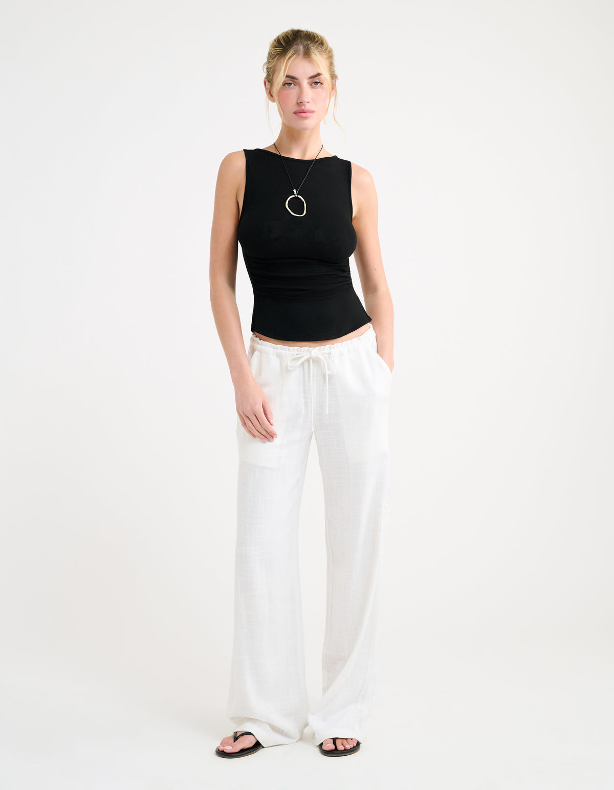 High Fidelity Pant | White Linen