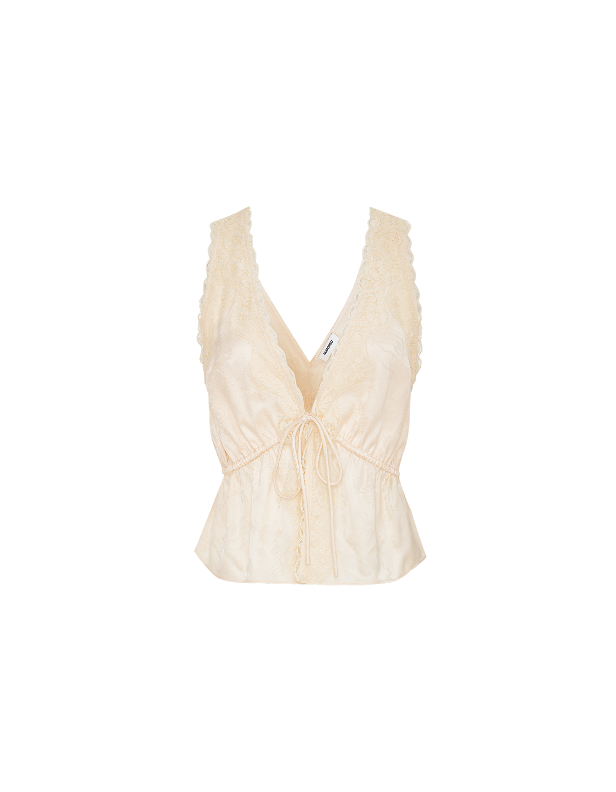 Lady Lace Top in Ivory Jacquard