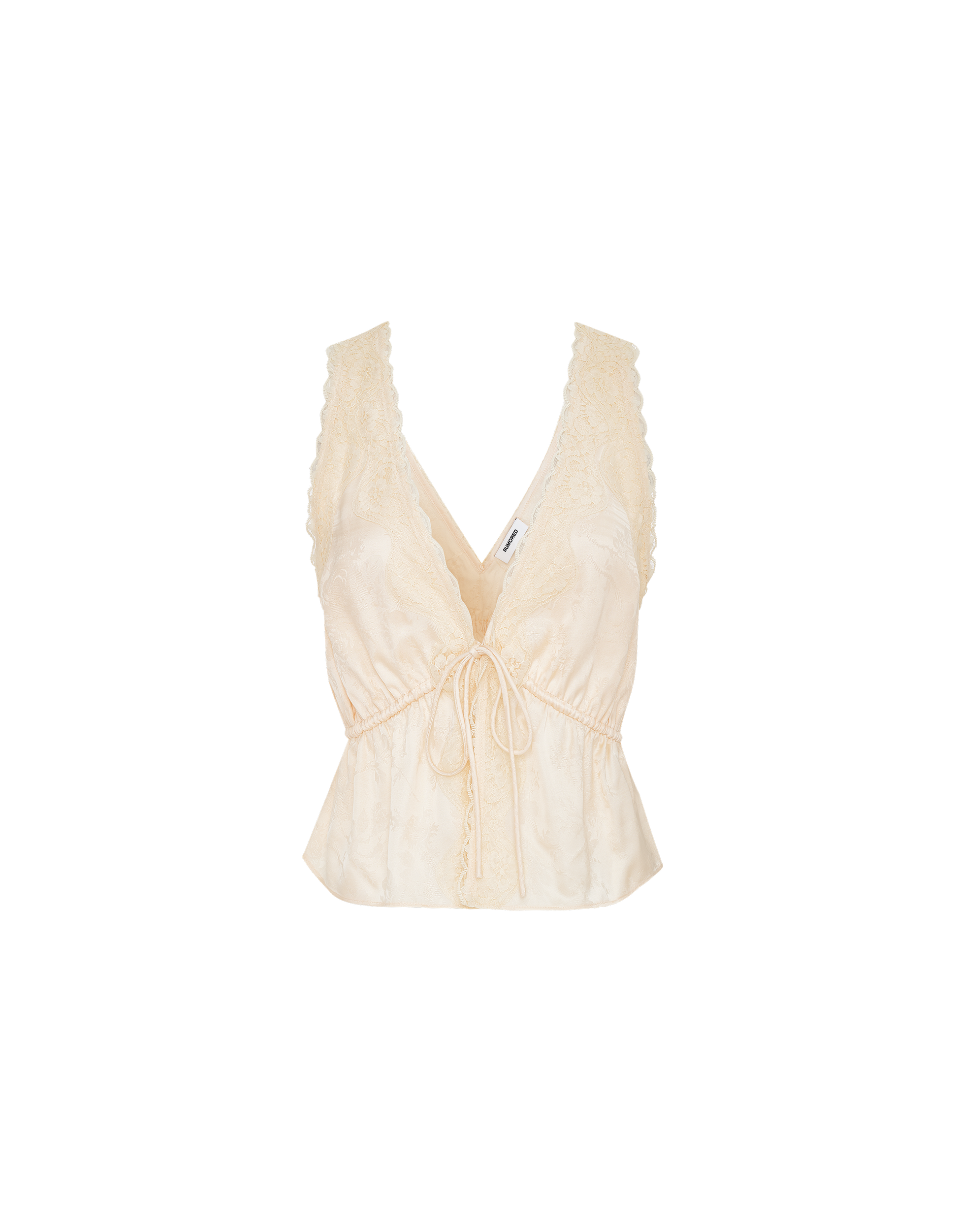 Lady Lace Top in Ivory Jacquard