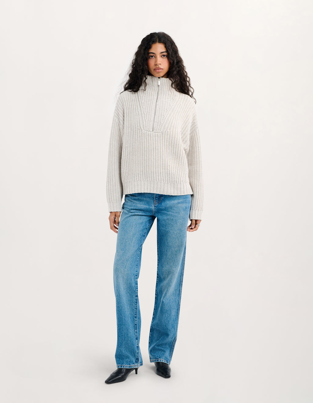 Layover Quarter Zip Oatmeal Heather