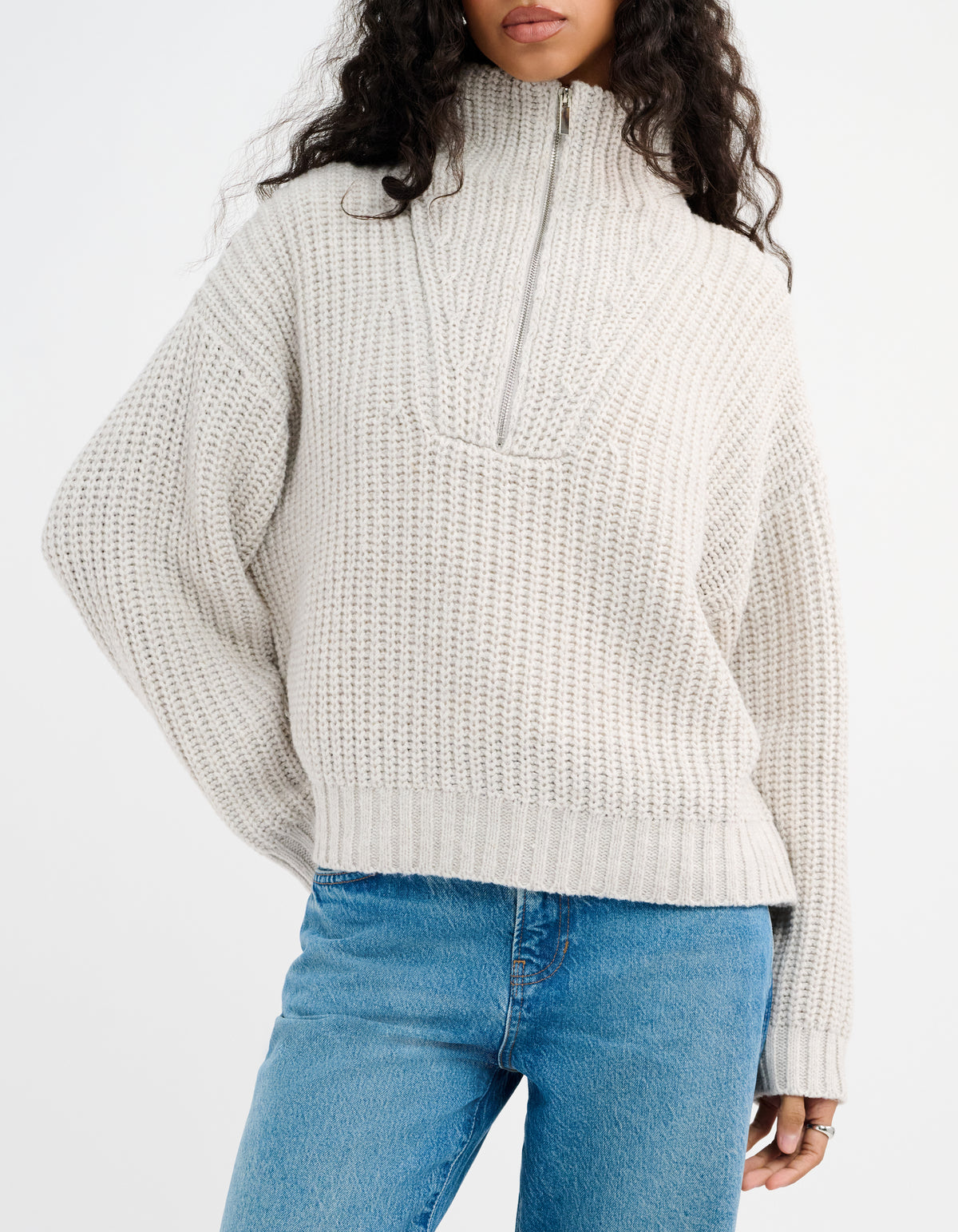 Layover Quarter Zip | Oatmeal Heather