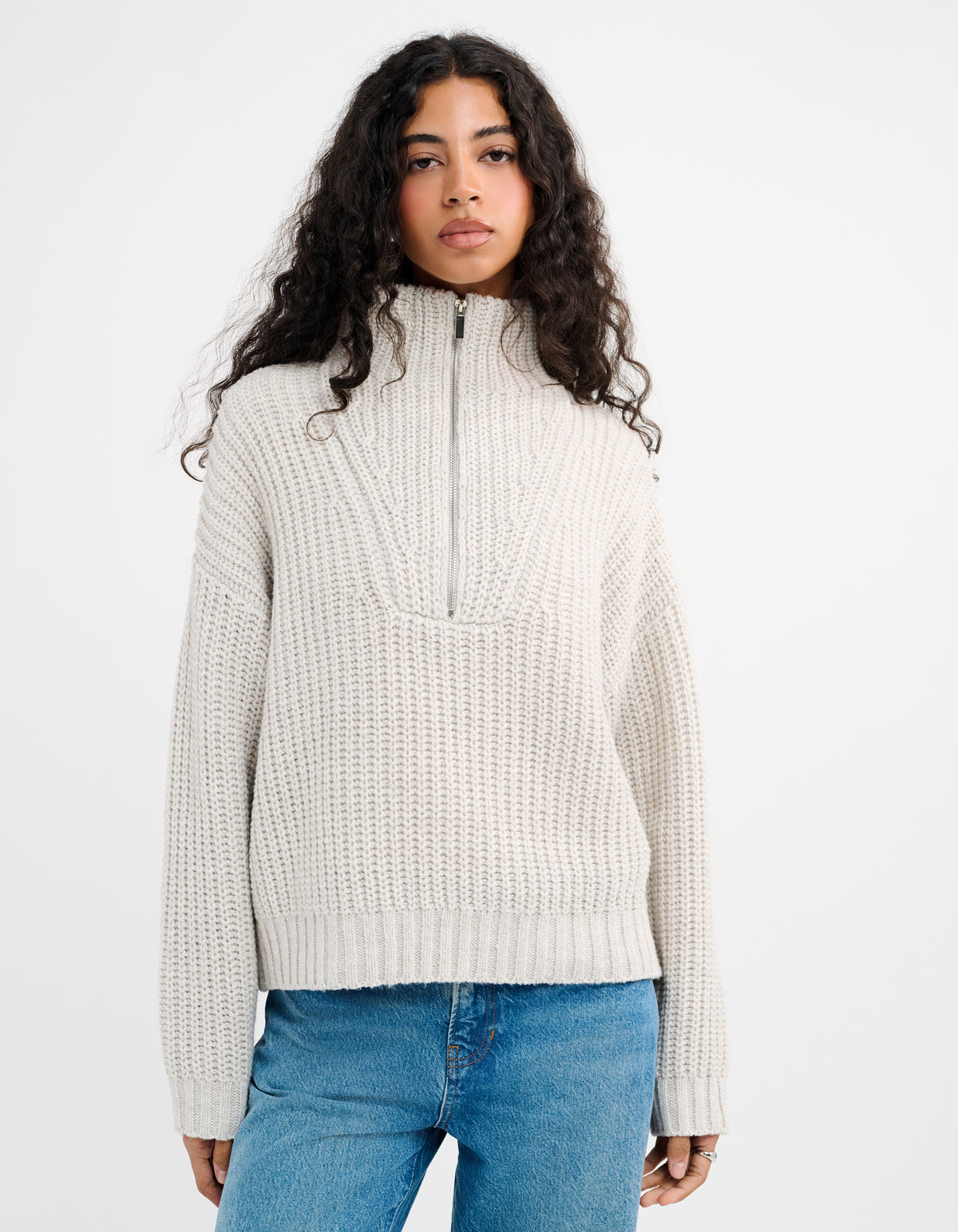 Layover Quarter Zip | Oatmeal Heather