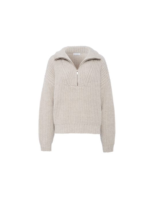 Layover Quarter Zip | Oatmeal Heather