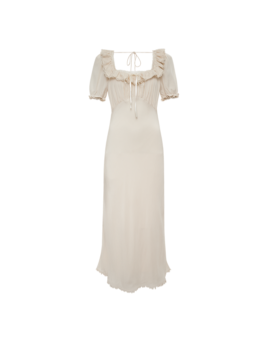 Little House Midi Dress in Cream