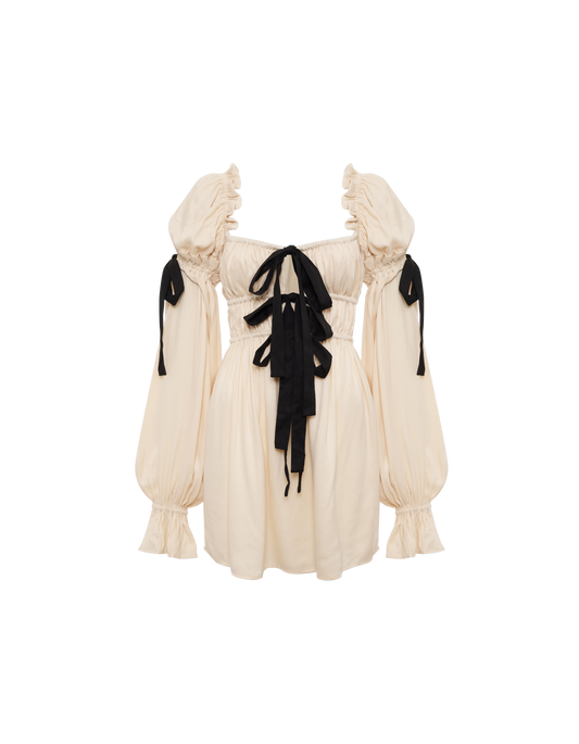 Macbeth Mini Dress | Bone - Mini Dress