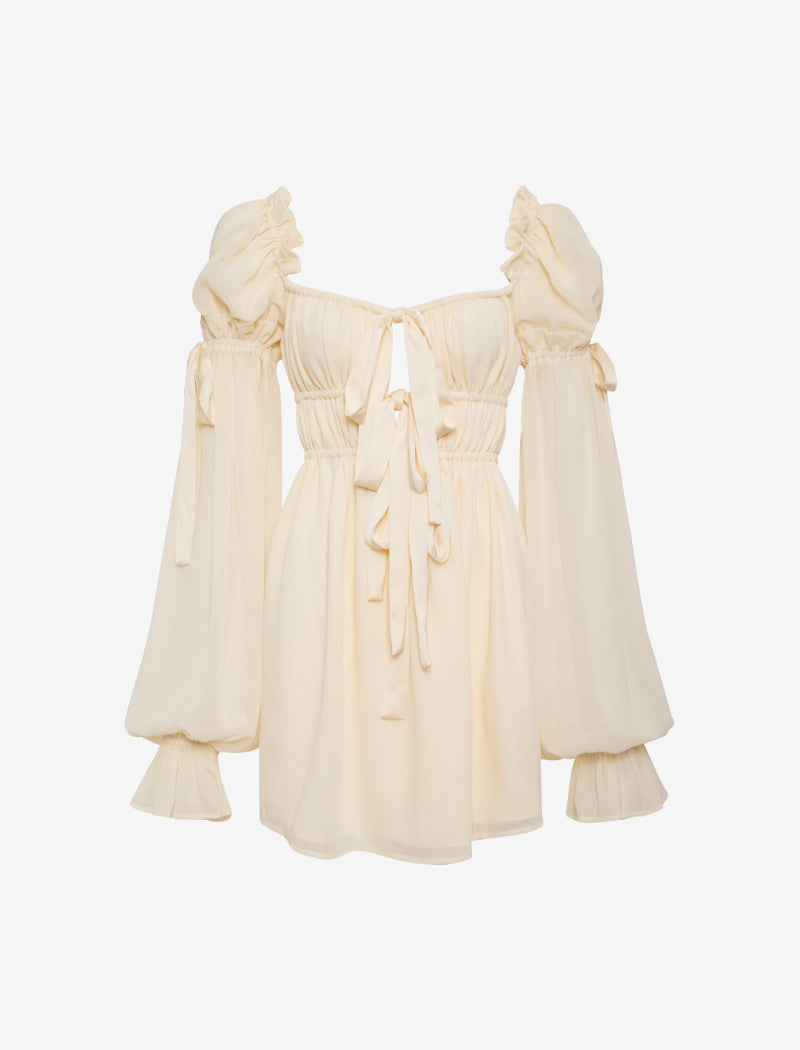Macbeth Mini Dress | Cream - Mini Dress