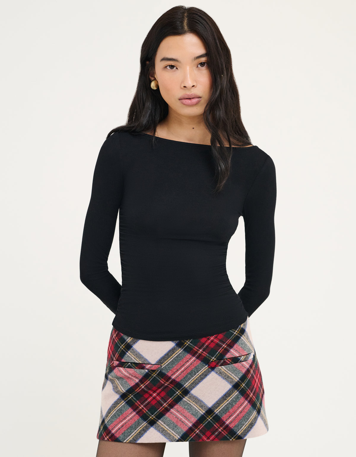 Micro Skort | Mistletoe Plaid