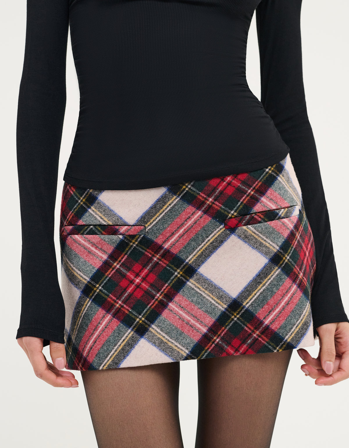 Micro Skort | Mistletoe Plaid