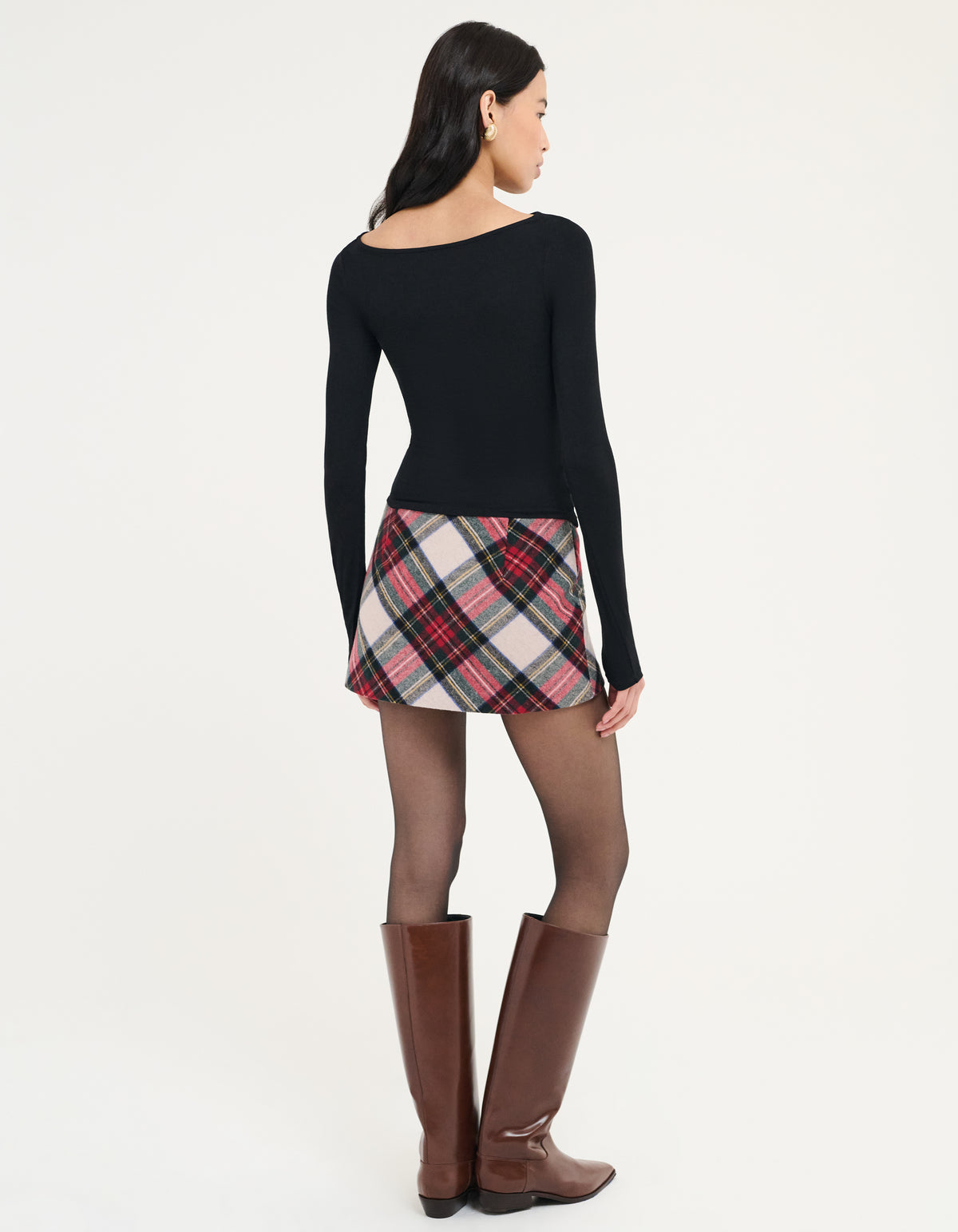 Micro Skort | Mistletoe Plaid