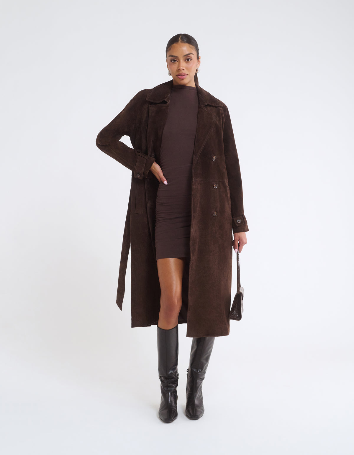 Minimalist Mini Dress | Espresso