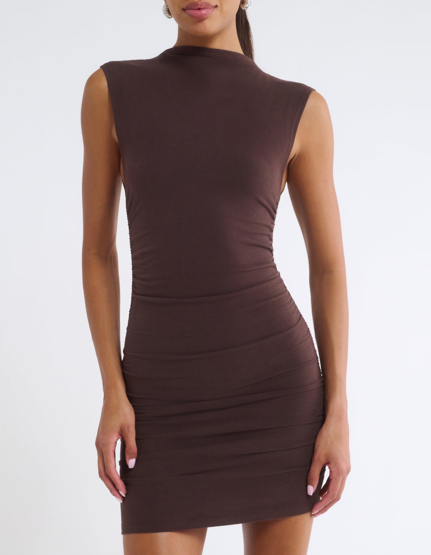 Minimalist Mini Dress | Espresso
