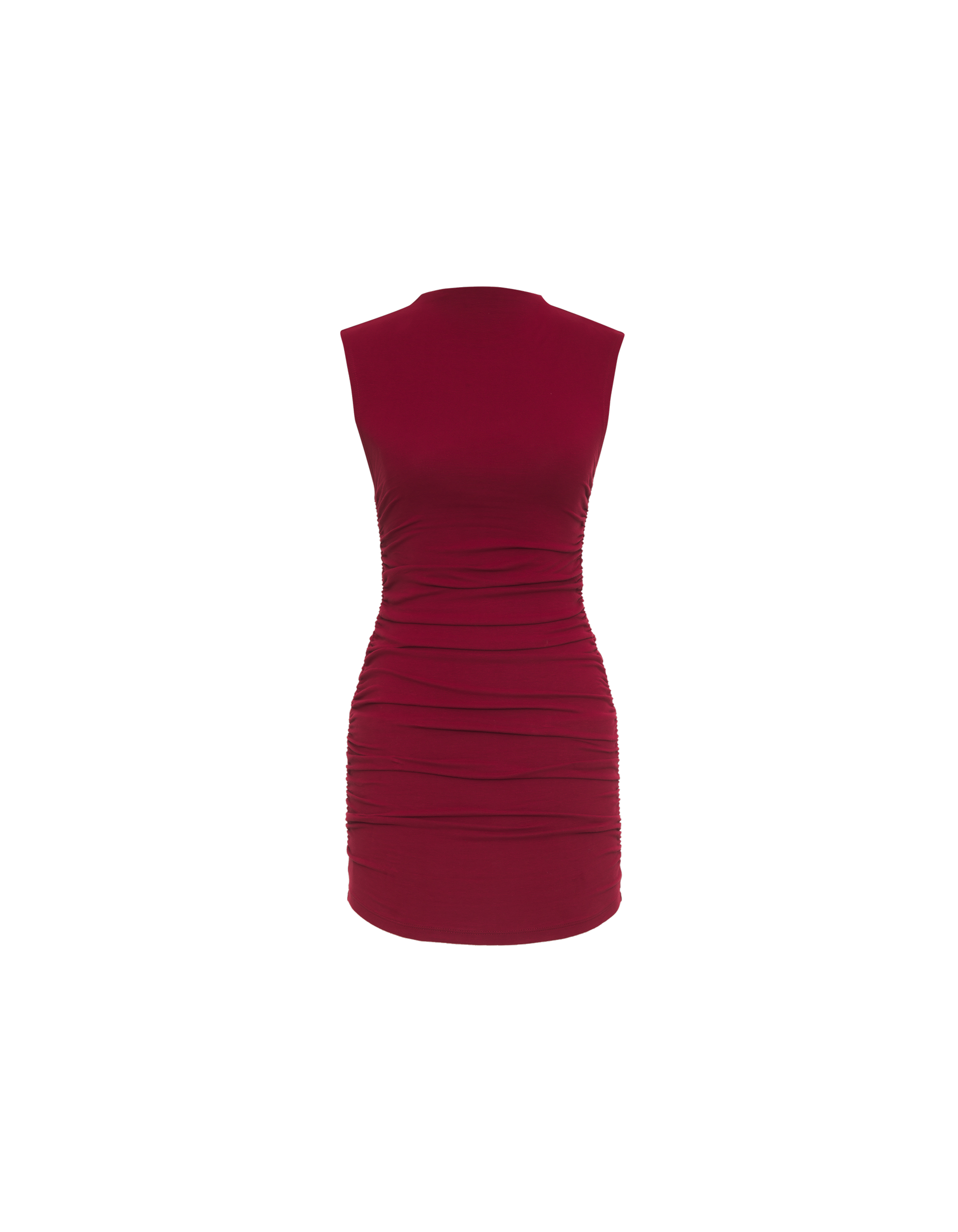 Minimalist Mini Dress | Maroon