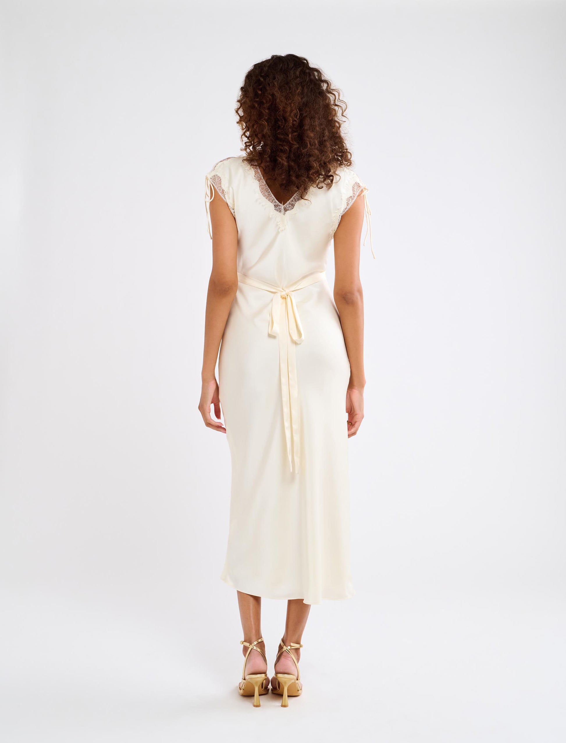 Monarch Midi Dress | Cream | Size M | Rumored Clothing Monarch Midi Dress | Cream | Size M | Rumored Clothing