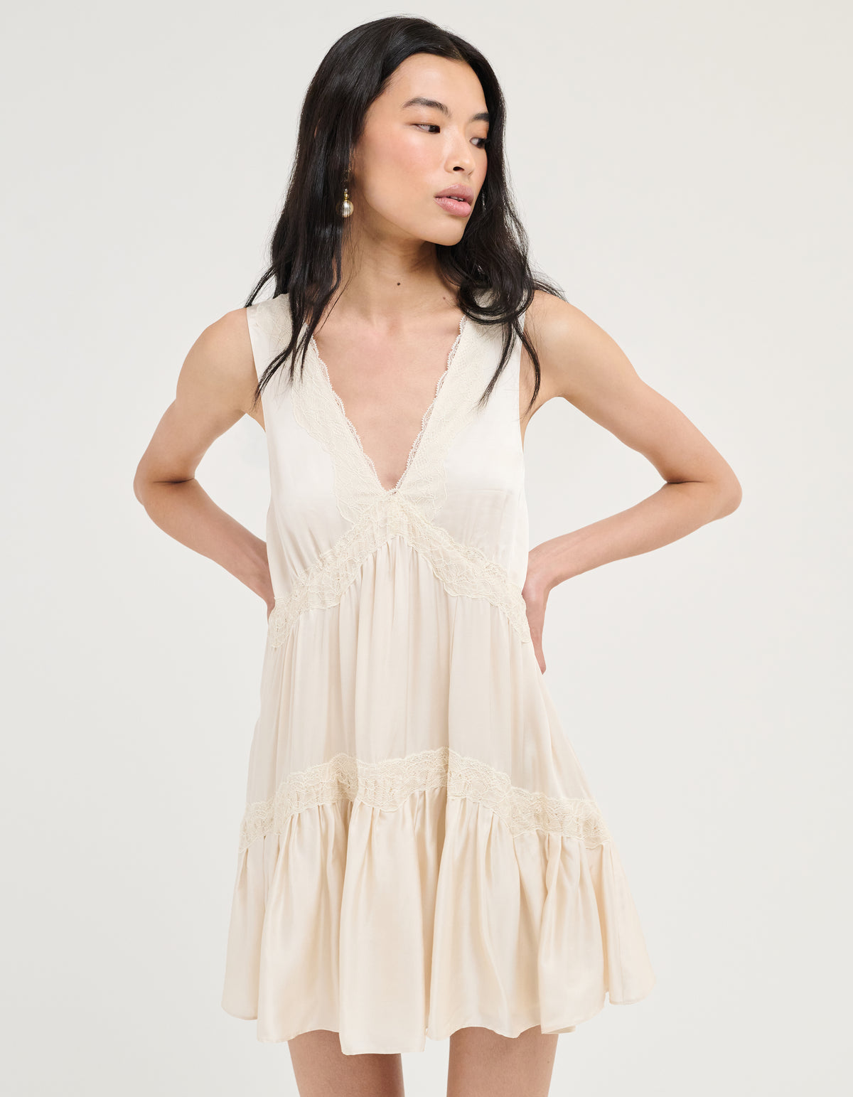 Moonlace Mini Dress | Ivory