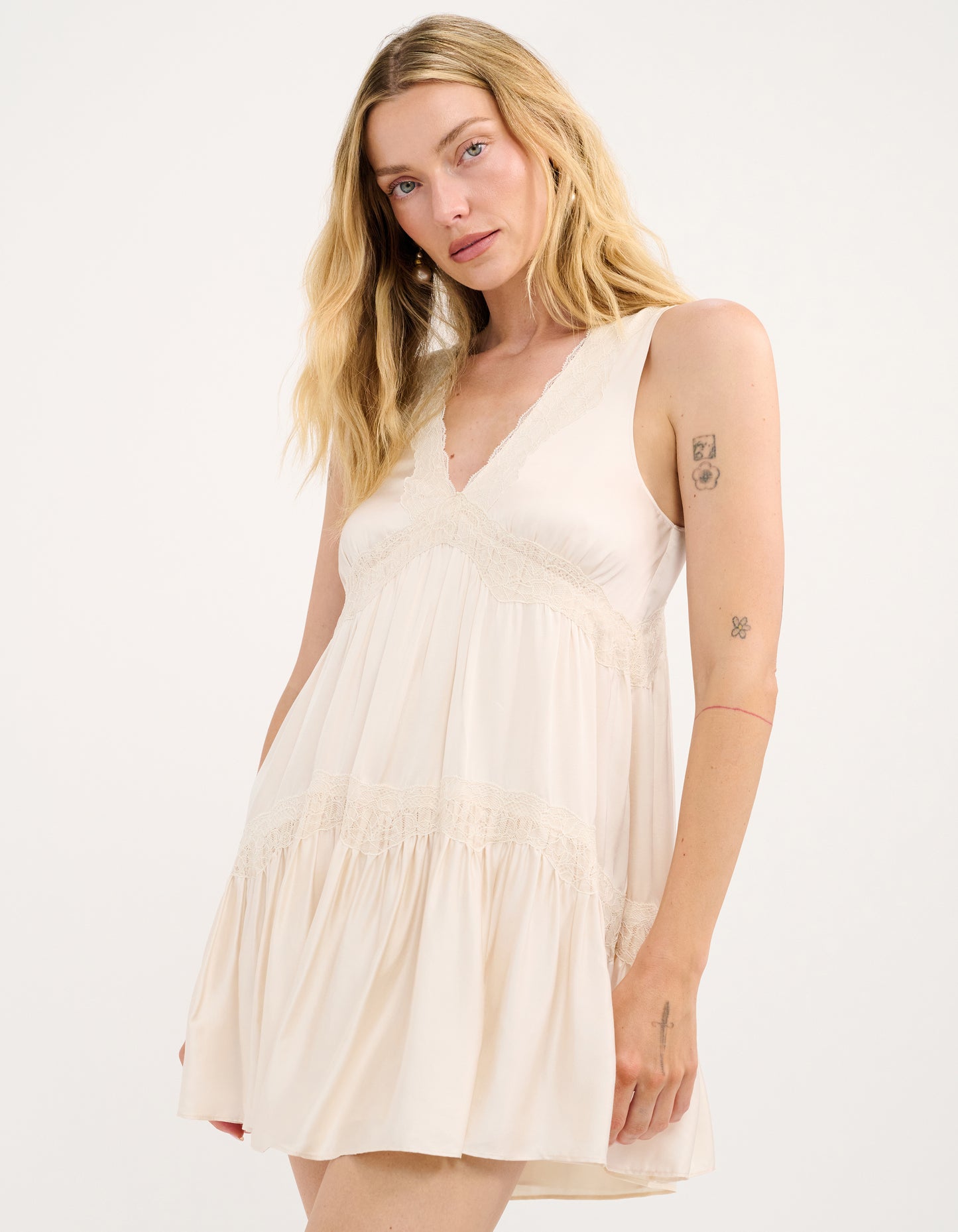 Moonlace Mini Dress | Ivory