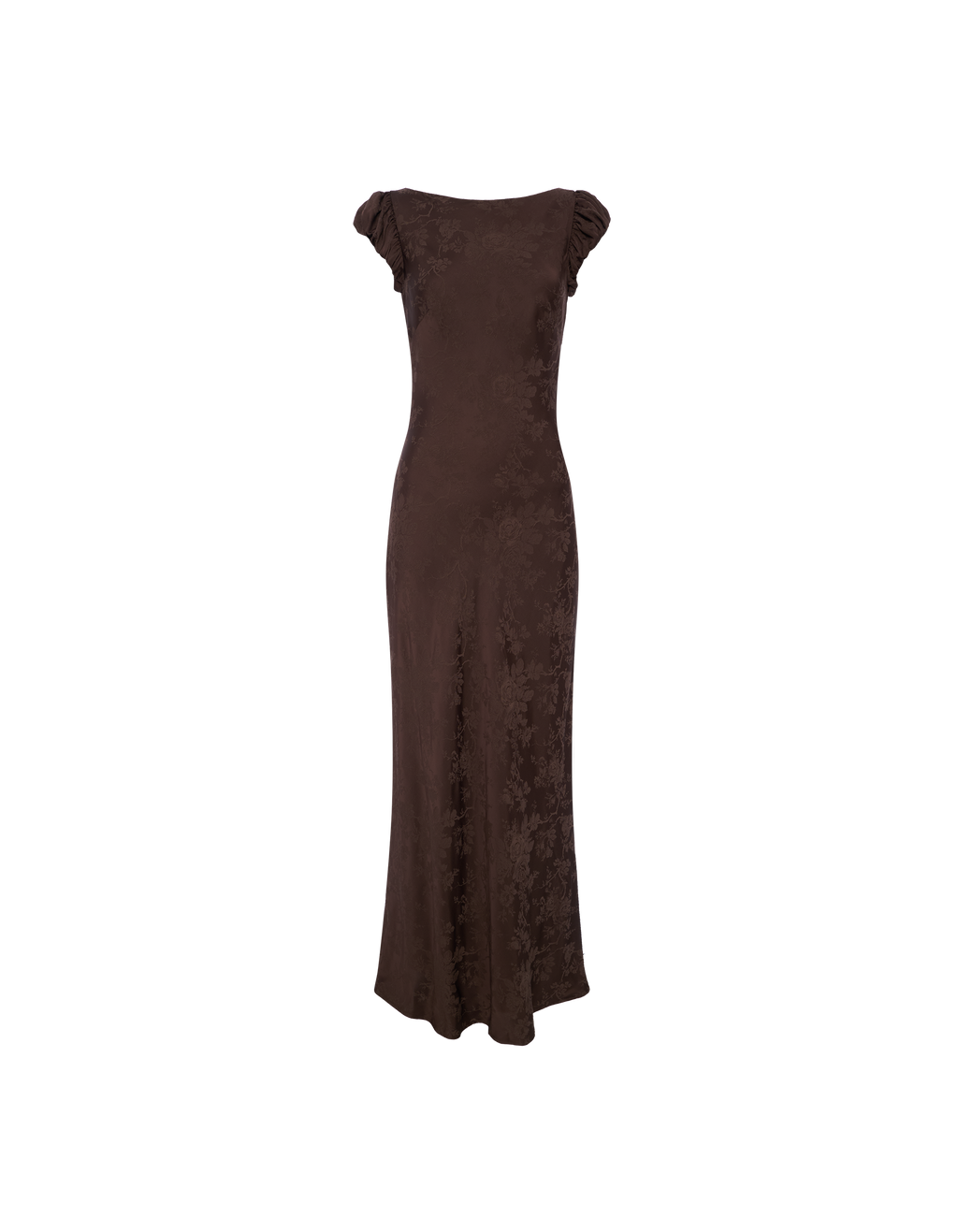 Moonlit Maxi Dress Espresso Jacquard | Shop Women's Occassion