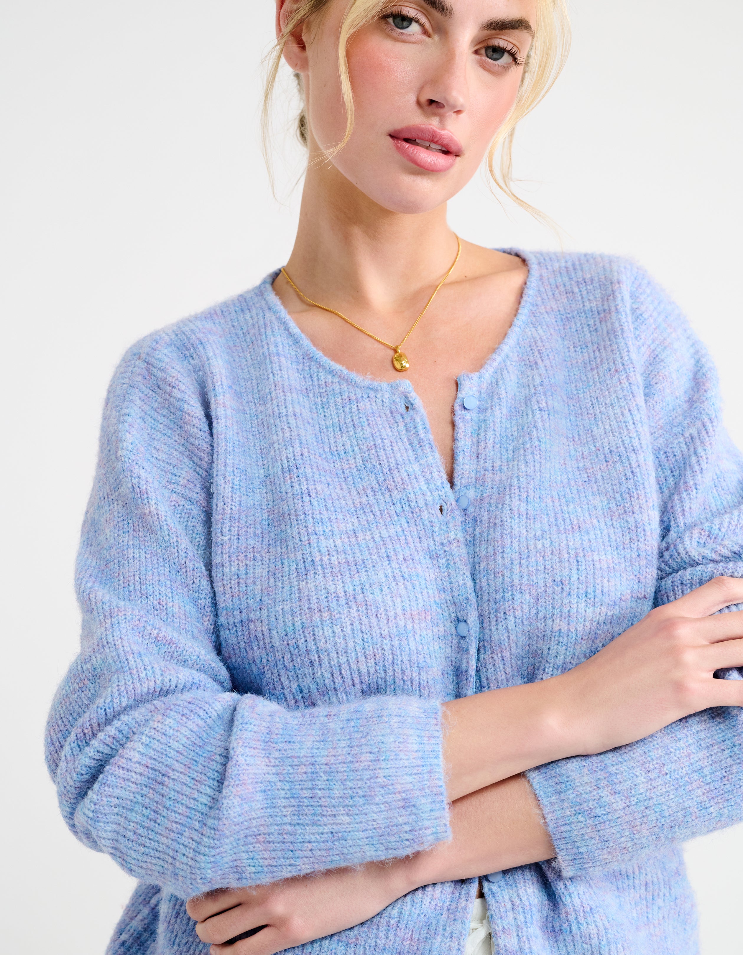 Newport Cardigan | Blue Heather – Rumored
