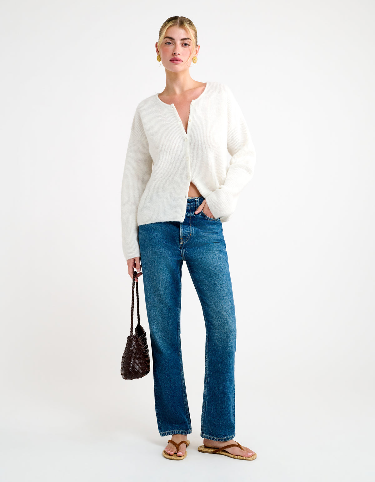 Newport Cardigan | Ivory