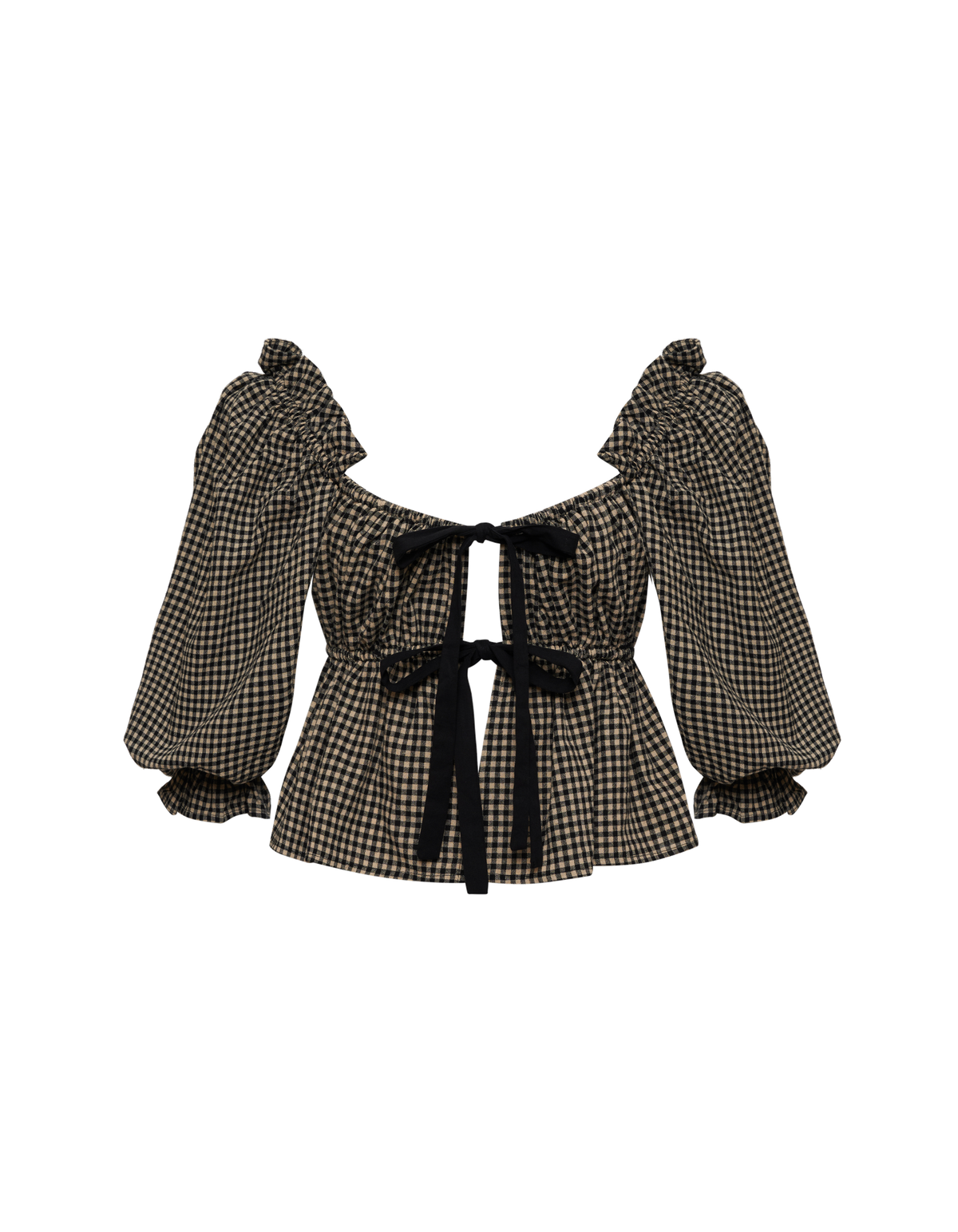 Parton Top | Black Gingham