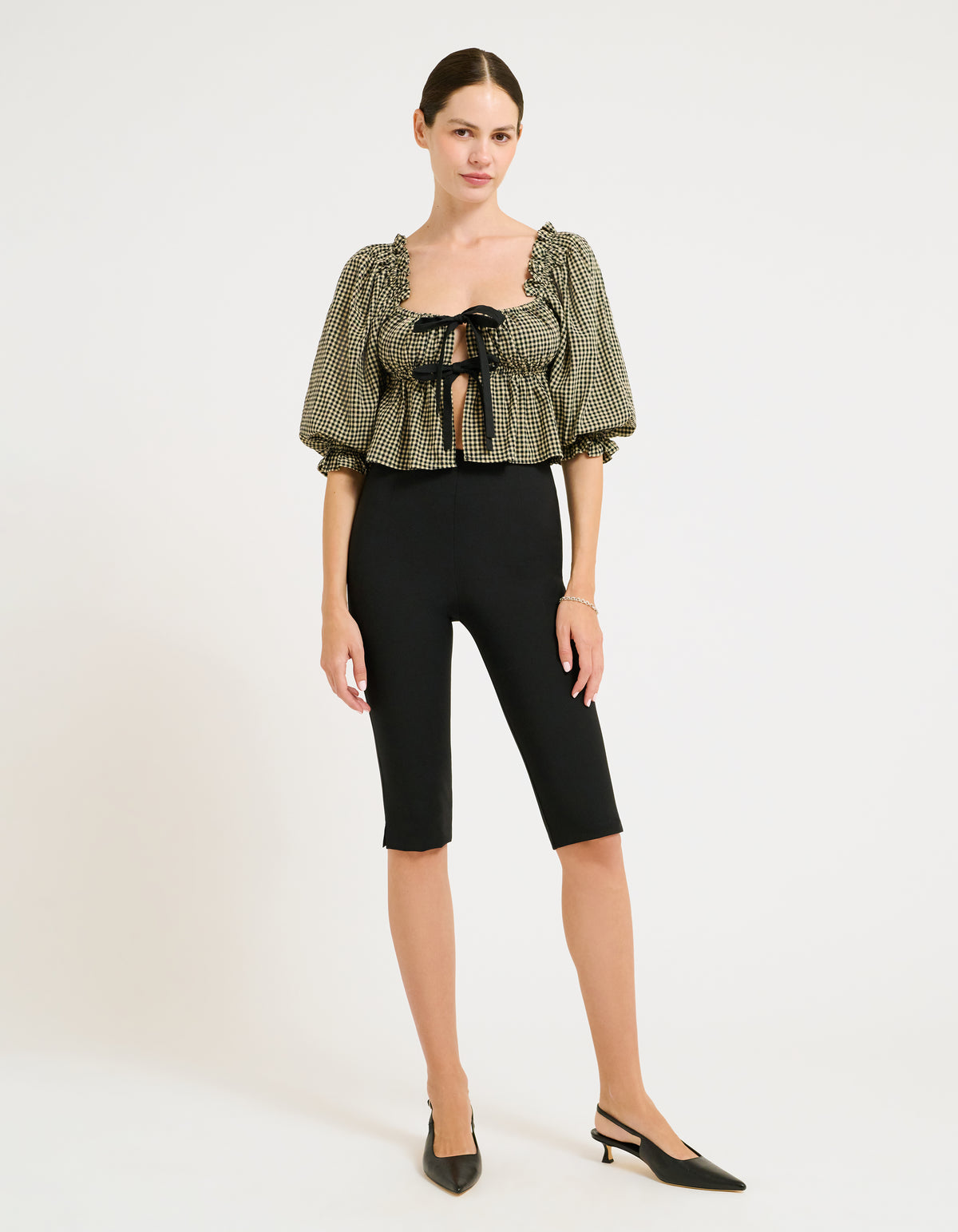 Parton Top | Black Gingham