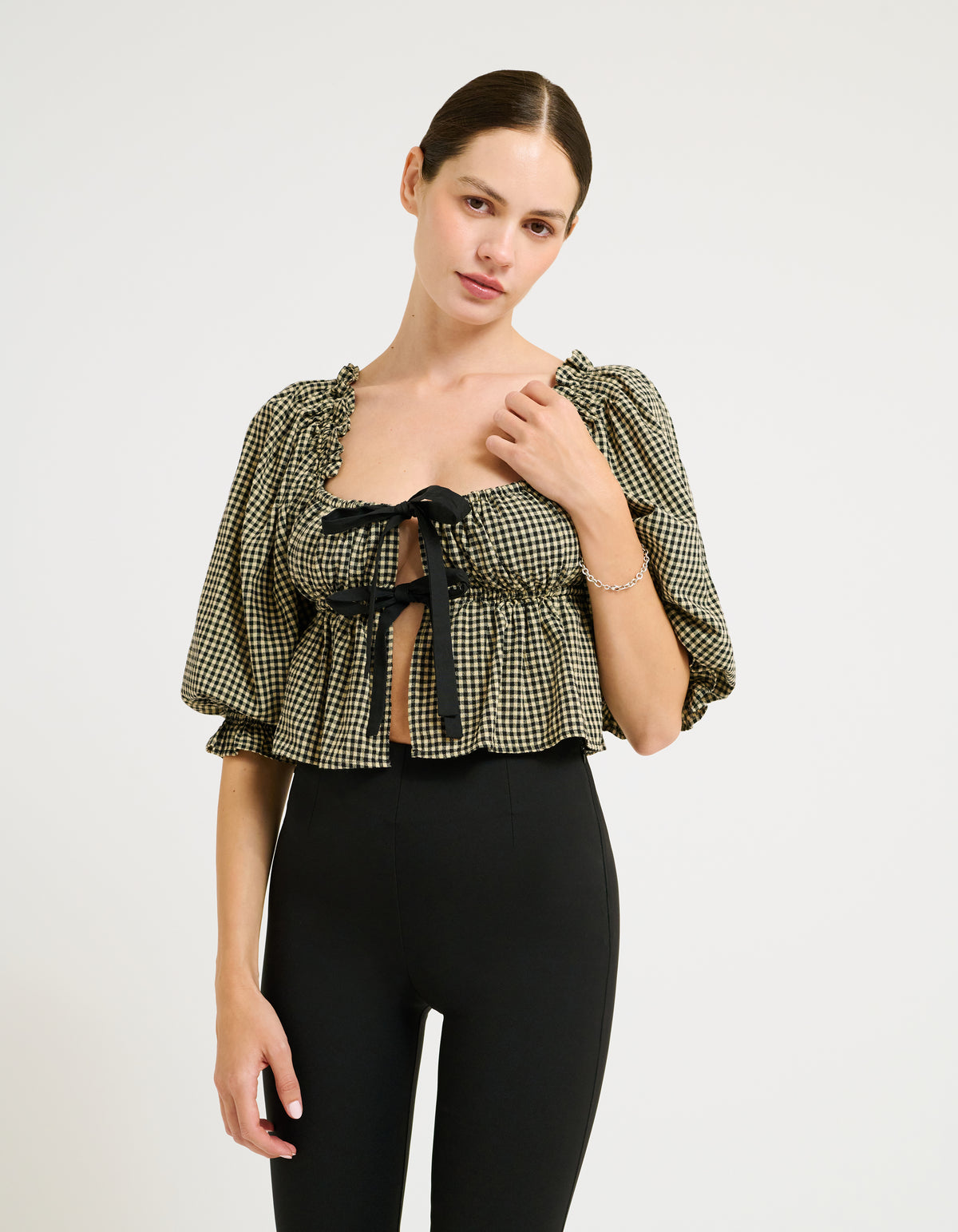 Parton Top | Black Gingham