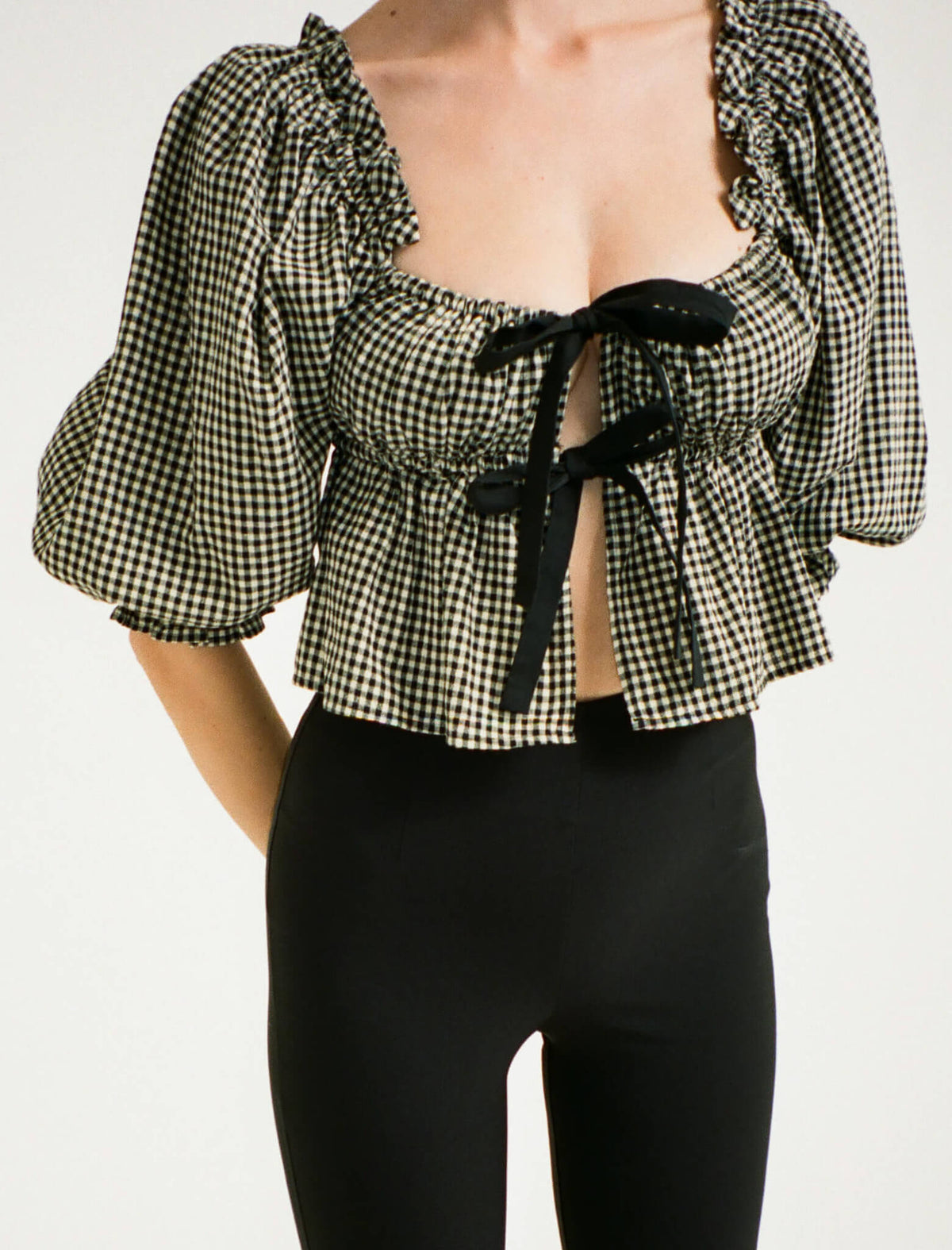 Parton Top | Black Gingham