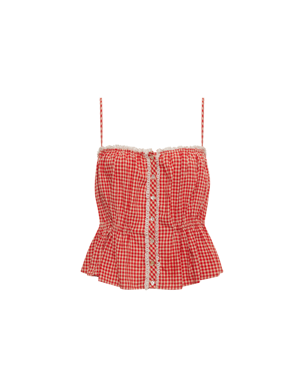 Picnic Tank in Cherry Gingham | Shop Women's Tops – Rumored