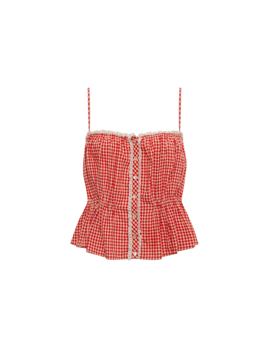 Picnic Tank in Cherry Gingham | Shop Women's Tops – Rumored