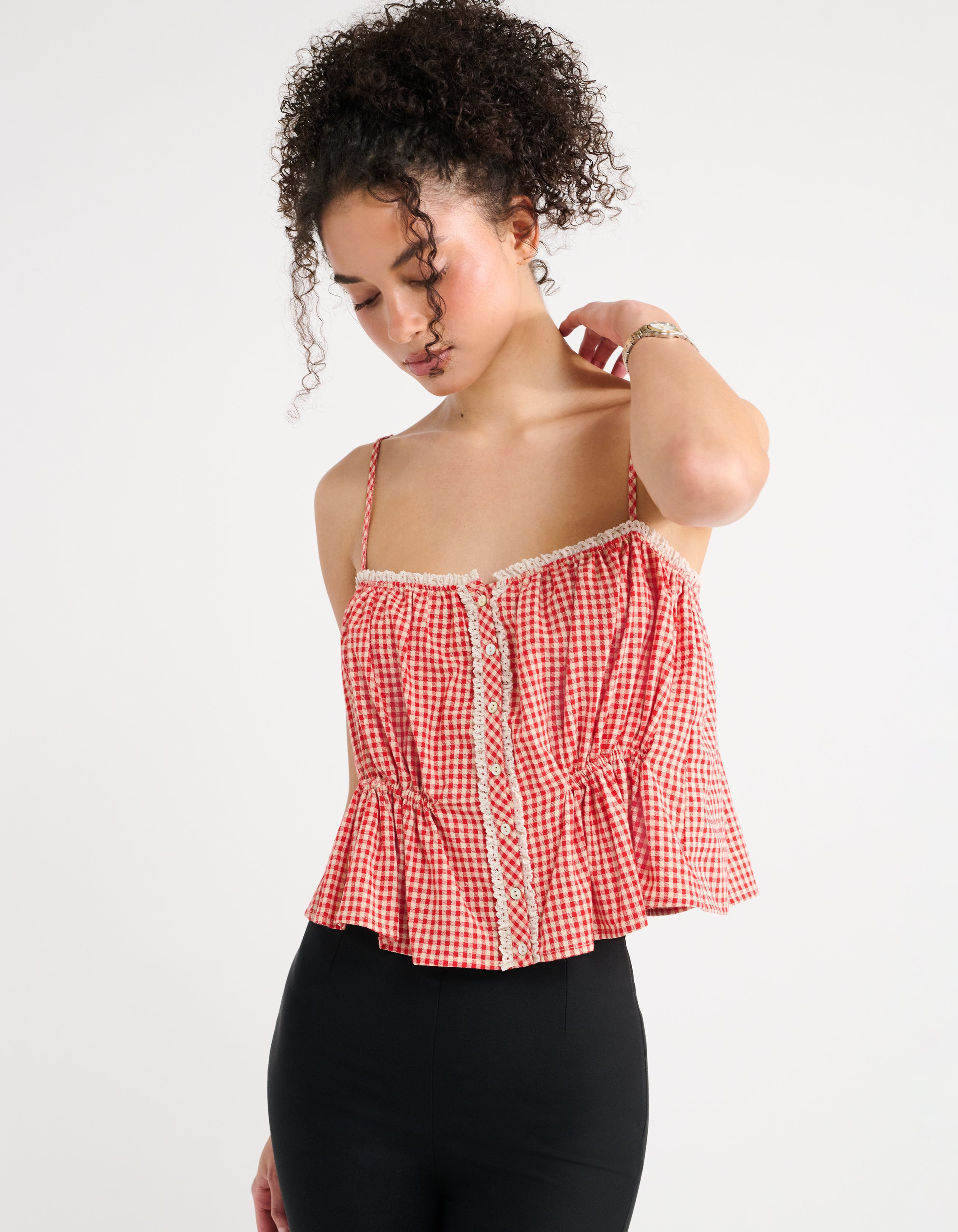 Picnic Tank in Cherry Gingham | Shop Women's Tops – Rumored