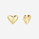Piece Of My Heart Studs | Gold - O/S