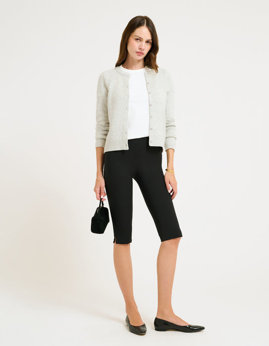 Slim Capri Black Pants