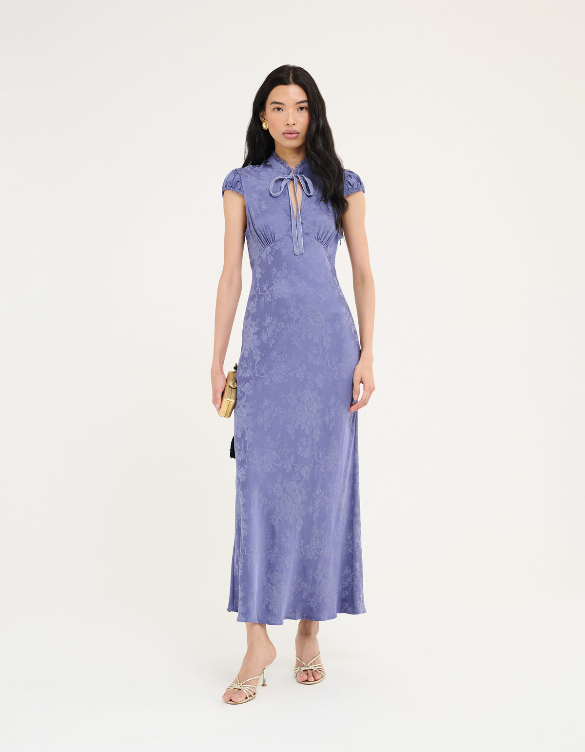 Portofino Maxi Dress | Indigo Jacquard