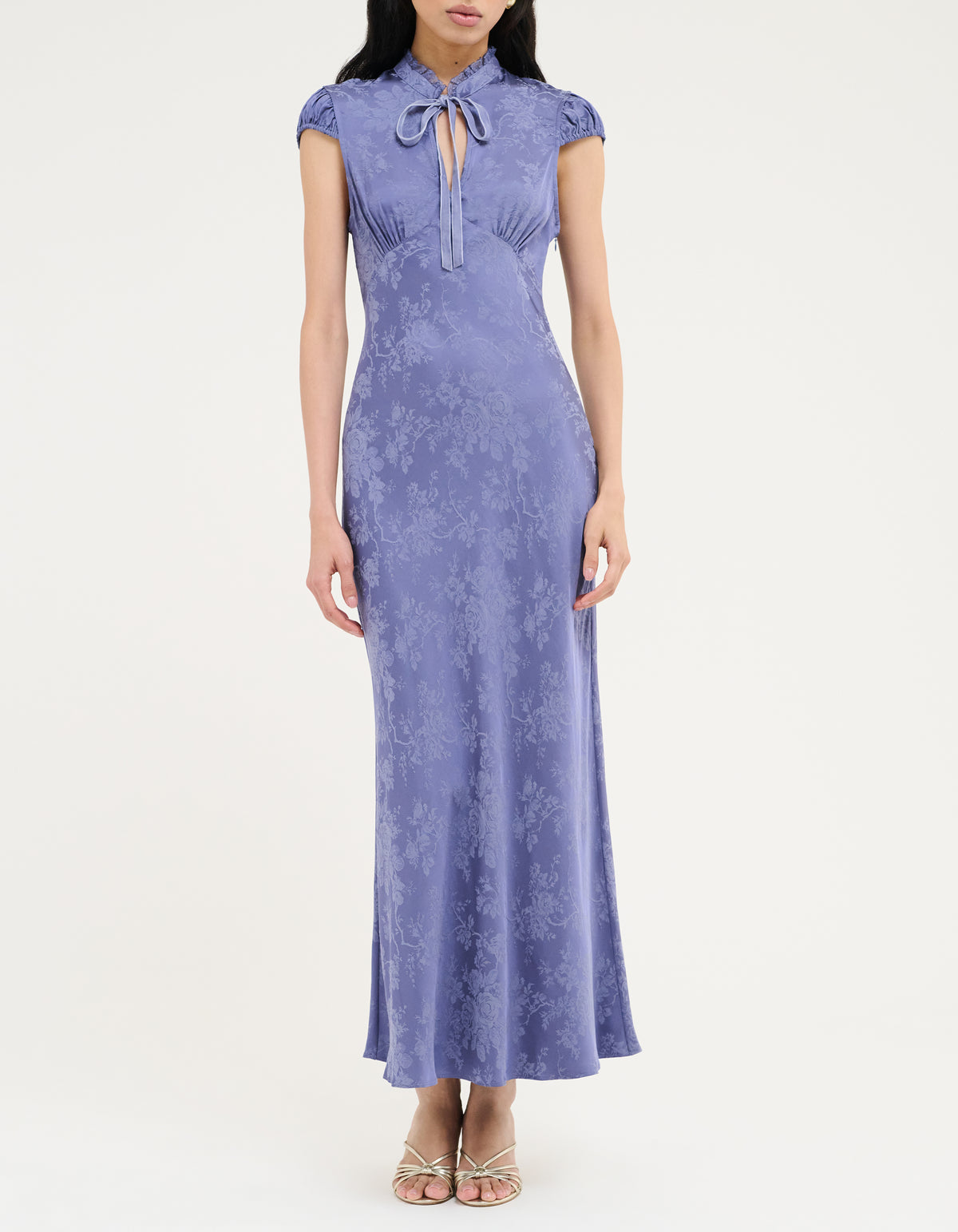 Portofino Maxi Dress | Indigo Jacquard