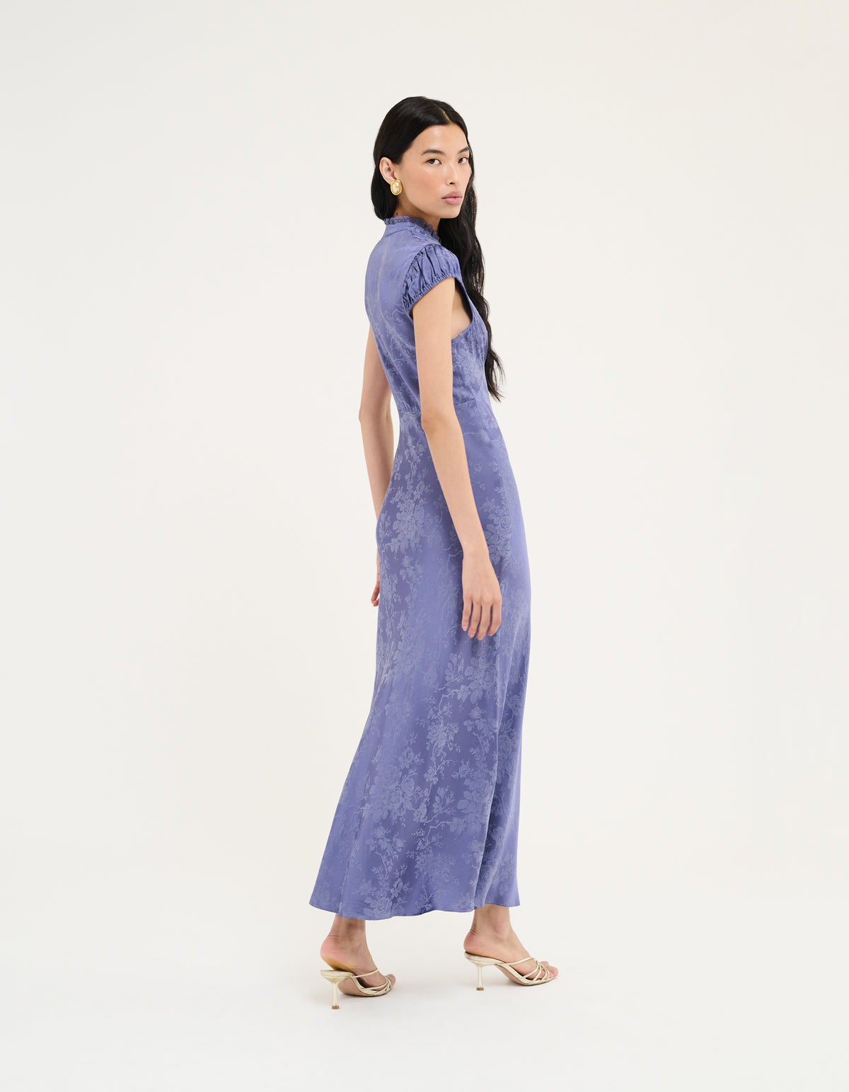 Portofino Maxi Dress | Indigo Jacquard