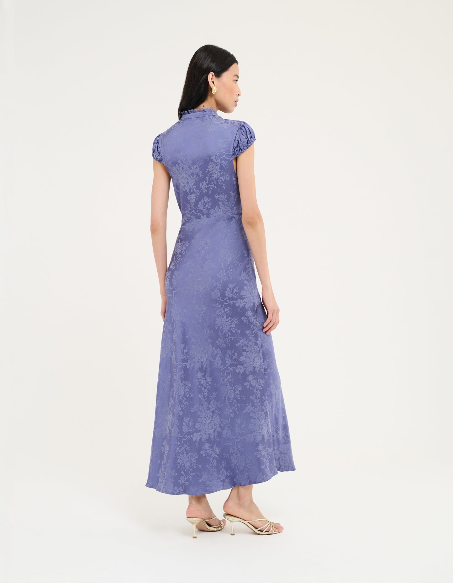 Portofino Maxi Dress | Indigo Jacquard