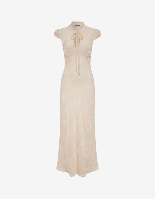 Portofino Maxi Dress | Ivory Jacquard
