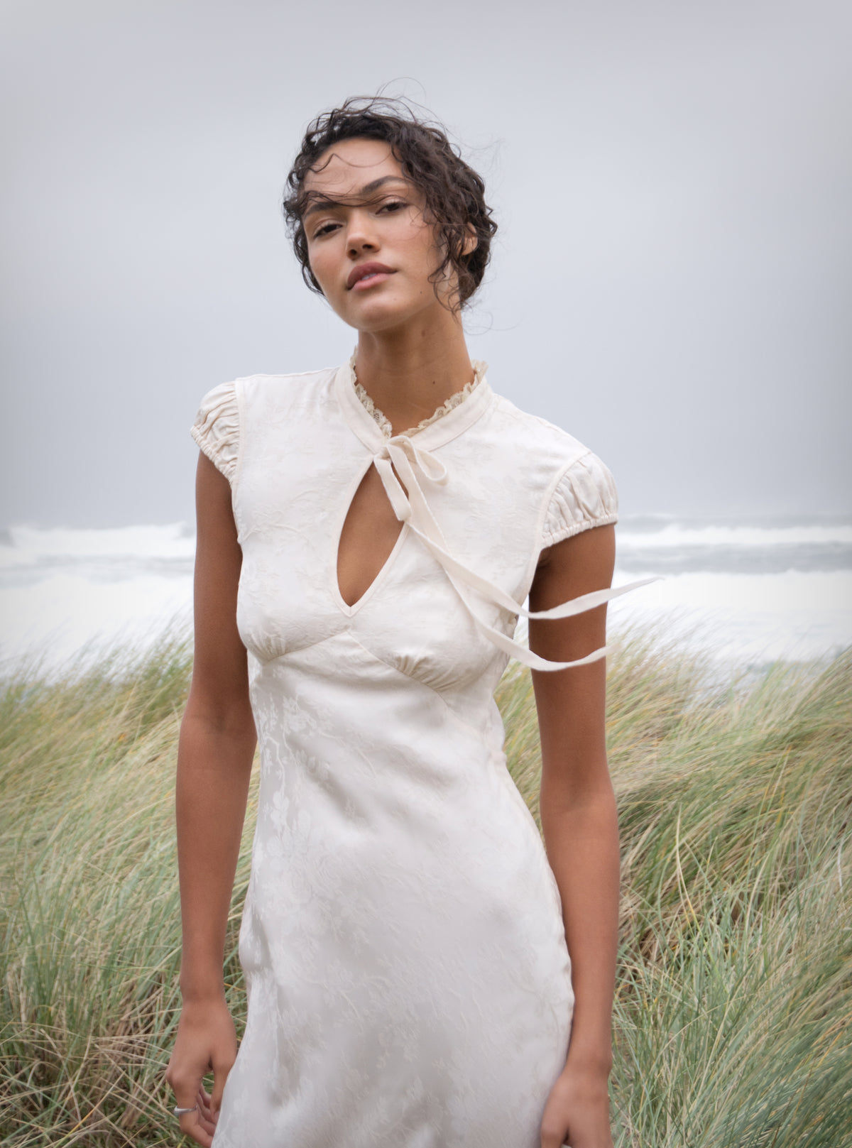 Portofino Maxi Dress | Ivory Jacquard