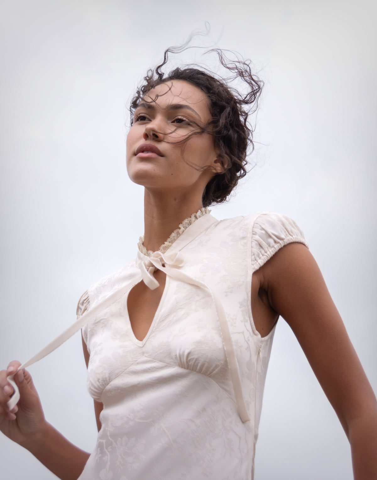 Portofino Maxi Dress | Ivory Jacquard