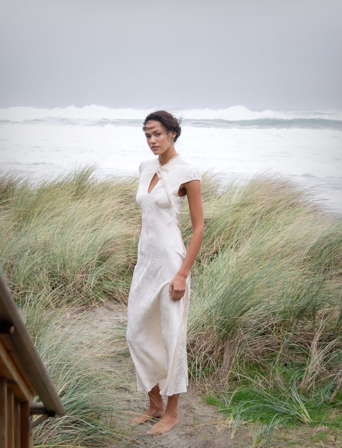 Portofino Maxi Dress | Ivory Jacquard