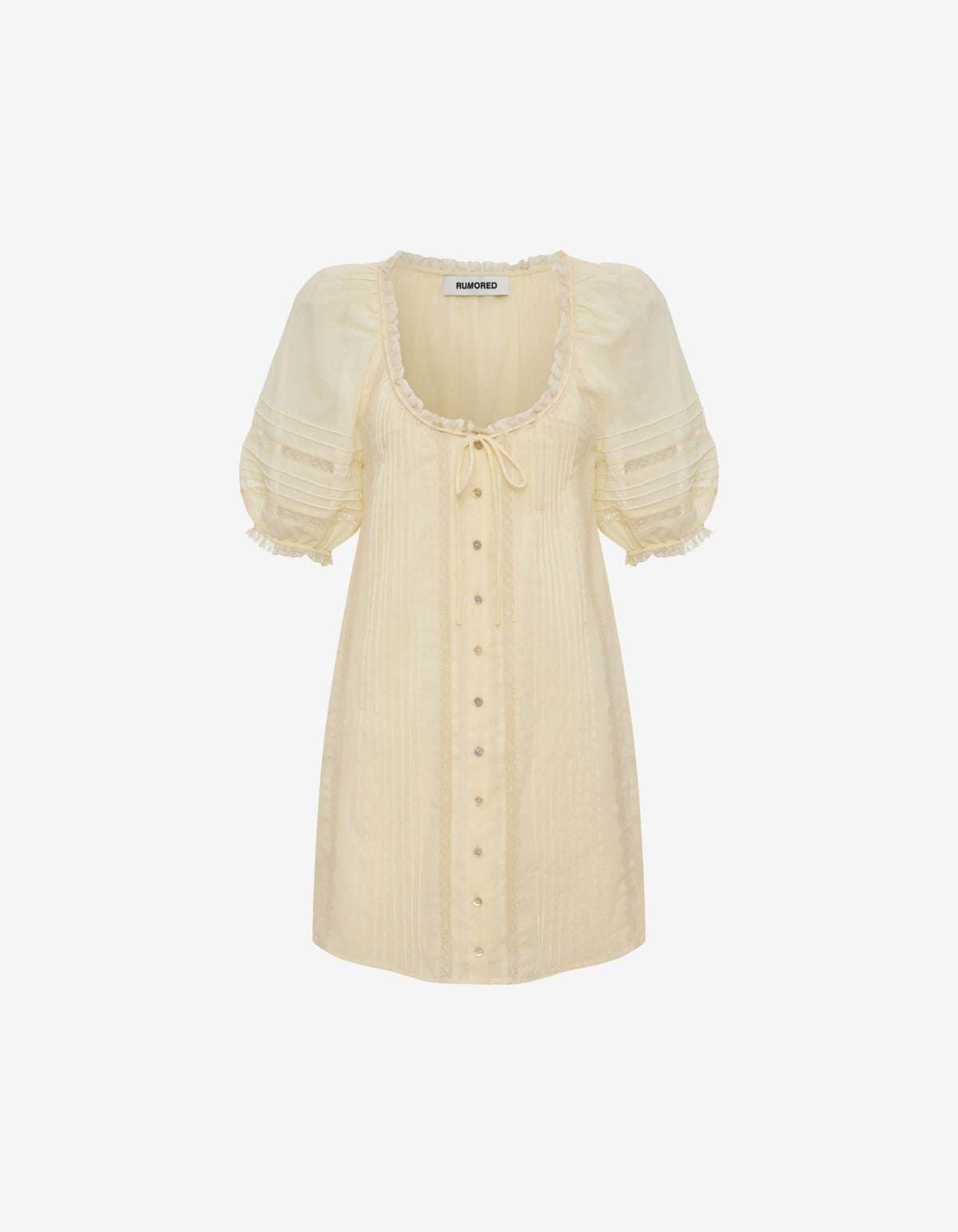 Prairie Mini Dress Custard
